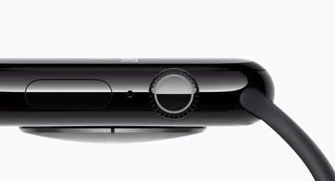 Apple Watch Series 11, Jet Black color, side exterior