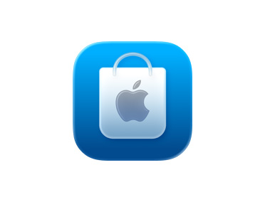 App Apple Store, ícone de sacola azul