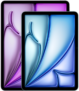 iPad Air en formats 11 pouces et 13 pouces montrant la différence de taille entre les deux modèles