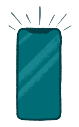 Sur le même portrait, apparaissent des dessins symbolisant VoiceOver.