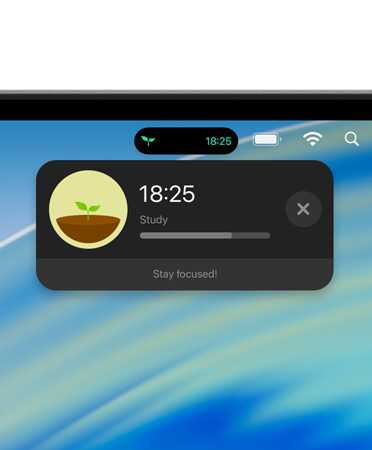 الجزء العلوي من شاشة جهاز Mac تعرض شريط القائمة مع نشاط مباشر موسع لتطبيق Uber Eats‏
