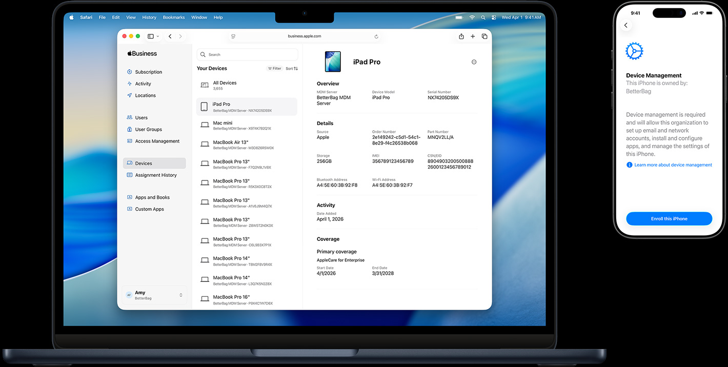 Mac และ iPhone แสดงองค์ประกอบที่แตกต่างกันของ Touch ID เพื่อการลงชื่อเข้าใช้อย่างปลอดภัย