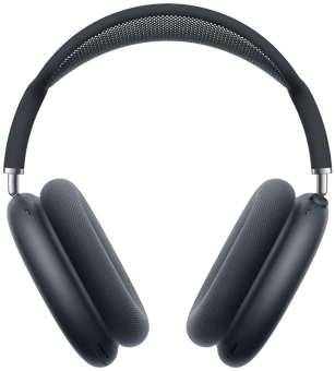 Voorkant van AirPods Max 2 koptelefoon in de kleur middernacht