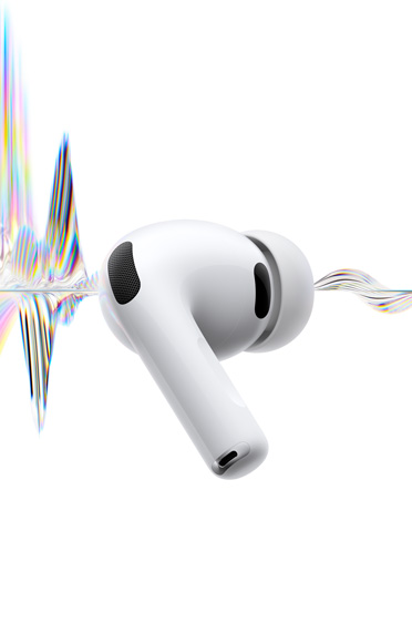 AirPods Pro 3, kleur wit, microfoon met ruisonderdrukking, siliconen oortip, korte steel