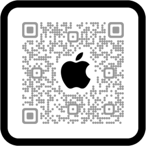 Balayez le code QR pour magasiner dans l’app Apple Store.